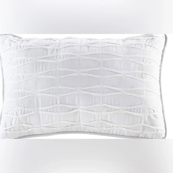 Madison Park Kate White Cotton Seersucker Duvet Cover Set King - Picture 4 of 8